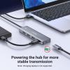imageUGREEN USB Hub 4 Ports C ampamp 3 A Multiport Adapter 2ft Long Cable Powered 30 Hub With C Power Port for Laptop Desktop PS5 Xbox Series and More Devices2ft