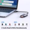 imageUGREEN USB SD Card Reader USB 30 to Micro SD Card Reader Adapter Aluminum Multi 2in1 Memory Card Readers for Camera SD MicroSD TF SDHC SDXC UHSI Mac OS Windows Linux Computer PC Laptop