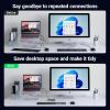 imageUGREEN USB Switch A ampamp C Input for Computers  Share 4 Ports Switcher Selector for PC Laptop Keyboard Mouse Webcam Microphone  Adapter With 2 USBC Data Cables and Remote