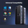 imageUGREEN USB Switch A ampamp C Input for Computers  Share 4 Ports Switcher Selector for PC Laptop Keyboard Mouse Webcam Microphone  Adapter With 2 USBC Data Cables and Remote
