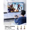 imageUGREEN USB to Audio Jack USB External Sound Card 35mm Audio Adapter 2 in 1 USB A to Aux TRRS Headphone Adapter Microphone Stereo Jack Aluminum Compatible with PS5 PC Windows Mac Linux Laptop DesktopSilver