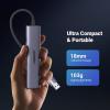 imageUGREEN USB to Ethernet Adapter 5 in 1 USB Hub with Ethernet Plug and Play Multiport Network Adapter with 3 USB 30 Port Gigabit RJ45 USBC Power Port Compatible for Laptop MacBook XPS Windows 11
