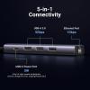 imageUGREEN USB to Ethernet Adapter 5 in 1 USB Hub with Ethernet Plug and Play Multiport Network Adapter with 3 USB 30 Port Gigabit RJ45 USBC Power Port Compatible for Laptop MacBook XPS Windows 11