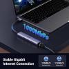 imageUGREEN USB to Ethernet Adapter 5 in 1 USB Hub with Ethernet Plug and Play Multiport Network Adapter with 3 USB 30 Port Gigabit RJ45 USBC Power Port Compatible for Laptop MacBook XPS Windows 11