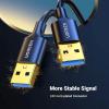 imageUGREEN USB to USB 5 Gbps USB 30 Cable Nylon Durable Male to Male Cable Compatible with Hard Drive Cooling Fanpad Camera DVD Player TV Flash Light Hub Monitor Speaker and More 15 FT10 FT