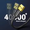 imageUGREEN USB to USB 5 Gbps USB 30 Cable Nylon Durable Male to Male Cable Compatible with Hard Drive Cooling Fanpad Camera DVD Player TV Flash Light Hub Monitor Speaker and More 15 FT15 FT