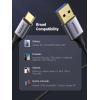 imageUGREEN USB to USB C Cable USB C 30 Cable 5Gbps Data Transfer Type C Cable Fast Charging Nylon Braided Cord for Android AutoiPhone 16Galaxy S21 S20 A53 A71iPad Mini 6SwitchPS5 Controller 33FT66FT