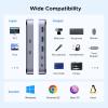 imageUGREEN USBC Switch 2 Computers Share 4 USB 32 Ports 10Gbps Switcher Selector for PC Laptop Keyboard Mouse Sharing Switch Adapter with 2 USBC to C Data Cables and Remote