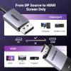imageUGREEN Unidirectional DisplayPort to HDMI Cable 8K60Hz 4K120Hz Active DP 14 to HDMI 21 Cord HDR Dolby HDCP23 DSC12a 324Gbps Braided 66FT Compatible with Monitor Dell HP HDTV AMD NVIDIA33FT