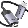 imageUGREEN Unidirectional DisplayPort to HDMI Cable 8K60Hz 4K120Hz Active DP 14 to HDMI 21 Cord HDR Dolby HDCP23 DSC12a 324Gbps Braided 66FT Compatible with Monitor Dell HP HDTV AMD NVIDIA66FT