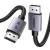 imageUGREEN VESA 8K DisplayPort 14 Cable 10FT DP Cable Supports 8K60Hz 4K240Hz 324Gbps HDR HDCP DSC 12a FreeSync GSync Display Port Cord Alu Braided Compatible Monitor Graphics PC HDTV10FT