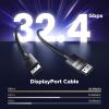 imageUGREEN VESA Certified 8K DisplayPort Cable 66FT DP 14 Display Port Cable Cord Support 8K60Hz 4K240Hz FreeSync GSync HDR 324Gbps for HDTVs Displays Monitors Graphics PC16FT