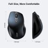 imageUGREEN Wireless Mouse Ergonomic Bluetooth 50 Mouse for Laptop 24G Cordless with USB Receiver 1000160020004000 DPI 5 Buttons Silent Mice for MacBook PC Desktop Chromebook BlueBlue