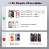 imageUGREEN for Magsafe Wallet Magnetic Phone Wallet Compatible with iPhone with Finger Loop Grip Adjustable Stand Compatible with iPhone 17 16 15 14 13 12 Series Mini Not Included Black