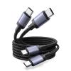 imageUGREEN 100W 2Pack USB C Cable Fast Charging Type C Cord USB C Charger Cable for iPhone 171614 MacBook ProAir Galaxy S25S25S24 iPad ProAir Pixel 98 Switch AirPods 66FT66FT