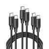 imageUGREEN 100W 3Pack USB C Cable Fast Charging USBC Charger Cable Compatible with iPhone 1717 Air17 Pro17 Pro Max16 MacBook Pro 2022 iPad Pro 2022 Galaxy S25S24 Ultra Pixel 66FT66FT