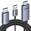 imageUGREEN 4K60Hz Bidirectional HDMI to Displayport Cable Male to Male Adapter DP 12 HDCP 22 HDMI 14 4K30Hz with USB Powered Compatible with Laptops PC Switch 2PS5XboxAMDNVIDIAMonitor 66FT