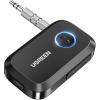 imageUGREEN 54 Aux Bluetooth Adapter Noise Cancelling 35mm AUX Bluetooth Car Adapter Wireless Audio Receiver for Home StereoWired Speaker 15H Battery LifeBlack