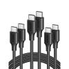 imageUGREEN 60W 3Pack USB C to USB C Cable Type C Fast Charging Cable Compatible with iPhone 1717 Air17 Pro16 MacBook Pro 2022 Samsung Galaxy S25S24Z FoldZ Flip Google Pixel 7 Switch 66FT10FT