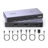 imageUGREEN 8K HDMI KVM Switch with 4 USB 30 Ports 3 USBA  1 USBC for 2 Computers Share 1 Monitor Keyboard Mouse Hard Drives Printer with 2 HDMI Cables 2 USB Cables and Controller