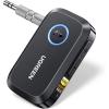 imageUGREEN Bluetooth 60 Receiver for Car with LDAC AI Noise Cancelling 35mm AUX Bluetooth Car Adapter HiRes Wireless Audio Receiver for Home StereoWired Speaker with HandsFree Call15H Battery Life