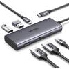 imageUGREEN Docking Station Revodok 206 USB C Hub 6in1 with Dual 4K60Hz Single 8K30Hz 100W Power Delivery 3X 5Gbps USB Data Ports USBC Dock for Thinkpad HP Dell Laptops and More
