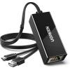 imageUGREEN Ethernet Adapter for Fire TV Stick Micro USB to Ethernet Adapter with 33 ft Cable ampamp Power Cord Compatible for Fire Stick Basic2nd4kLite Chromecast 123UltraAudio Plug ampamp Play 100Mbps