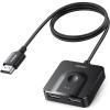imageUGREEN HDMI Switch 4K60Hz with 33FT HDMI Cable Bidirectional HDMI Splitter 2 in 1 Out Support HD Dolby 3D HDR Compatible with PS54 Xbox Roku Apple TV Fire Stick Nintendo Switch