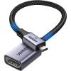 imageUGREEN Micro HDMI to HDMI Adapter 10K 8K60Hz4K240Hz Micro HDMI Male Female Bidirectional Cable 21 HDR 3D Dolby VRR 48Gbps Compatible with Raspberry Pi 5Pi 500CameraPortable Monitor 08FT