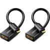imageUGREEN Micro HDMI to HDMI Adapter Male to Female Cable HDMI 20 4K60Hz HDR 3D Dolby 18Gbps High Speed Compatible with Raspberry Pi 5Pi 4Pi 500 GoPro Hero 7 6Retroid Pocket 3 06FT16FT Pack of 2