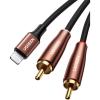 imageUGREEN RCA Cable MFi Certified Lightning to RCA Cable for iPhone Splitter Audio Cord Y Adapter HiFi Sound Stereo Connector Compatible with iPhone 13 Mini Pro Max 12 iPad MP3 Speaker 3FT