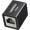 imageUGREEN RJ45 Coupler 10Gbps 5 Pack Ethernet Extender Cat8 Cat7 Cat6 Cat5 Ethernet Cable Extender Adapter 328ft LAN Connector in Line Coupler Female to Female Aluminum AlloyBlack