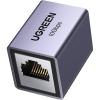 imageUGREEN RJ45 Coupler 10Gbps 5 Pack Ethernet Extender Cat8 Cat7 Cat6 Cat5 Ethernet Cable Extender Adapter 328ft LAN Connector in Line Coupler Female to Female Aluminum AlloySpace Grey