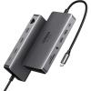 imageUGREEN Revodok Pro 211 Laptop Docking Station 11 in 1 USB C Dock Dual HDMI 4K60Hz Single 8K30Hz 10Gbps Data Port 100W PD Gigabit Ethernet SDTF Card Reader Compatible for Thinkpad Zenbook and more