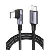 imageUGREEN Right Angle USB C Cable 66FT 60W USB C to USB C Cable 90 Degree Type C Cable for iPhone 1716 MacBook ProAir iPad Pro 2022Air 5Mini 6 Galaxy S25S24S22 Pixel 87 Switch66FT