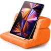 imageUGREEN Tablet Pillow Stand for Lap Soft Holder Bed with 3 Viewing Angles Adjustable Home Office Accessories Compatible with iPad Pro 13 12 11 105 Air Mini 5 4 3 2 Phone 16 15 14 EReader GreyOrange