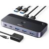 imageUGREEN USB 30 Switch 2 Computers Sharing USB C ampamp A Devices 4 Port USB Switcher Sharing Keyboard and Mouse PrinterScanner USB Switch Hub for Two Computers with 2 USB30 Cables and ControllerBlack