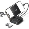 imageUGREEN USB C Hub 4in1 Magnetic Adapter 4K60Hz 100W PD Charging USBA and USBC Data Ports Foldable Portable Adapter for iPhone 171615 Series Galaxy S25 and More