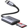 imageUGREEN USB C SD Card Reader 2in1 Micro SD Memory Card Reader for TF SD Micro SD SDXC SDHC USB SD Card Reader Type C Compatible with iPhone 17 16 Samsung Galaxy MacBook iPad Trail Game Camera