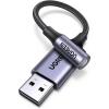 imageUGREEN USB to 35mm Jack Audio Adapter Sound Card Support Mic TRRS Headphone DAC 24bit 96kHz Nylon Braided USB to Aux Jack Compatible with Windows Mac Linux PC PS5 PS4 Switch 2 Speaker 98 Inch