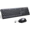 imageUGREEN Wireless Keyboard and Mouse Combo 24GHz Ergonomic Keyboard Mouse Compact Silent Cordless Full Size Computer Keyboard Mouse 5 DPI Levels up to 4000 for Computer Laptop PC Windows Mac