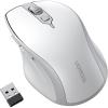 imageUGREEN Wireless Mouse Ergonomic Bluetooth 50 Mouse for Laptop 24G Cordless with USB Receiver 1000160020004000 DPI 5 Buttons Silent Mice for MacBook PC Desktop Chromebook BlueWhite