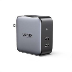 imageUGREEN 100W USB C Charger Nexode 2Port GaN Foldable Fast Charger Block Type C Charger Compatible with MacBook Pro iPad Pro iPhone 161514 Dell XPS Galaxy S24S23 Ultra Pixel 87 Pro