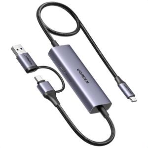 imageUGREEN 1080P 60FPS 2K30Hz Capture Card with 100W Power Delivery Type C to USBAC Video Capture Card USB 30 with UltraLow Latency for Streaming Compatible with Switch iPad Steam Deck iPhone 17