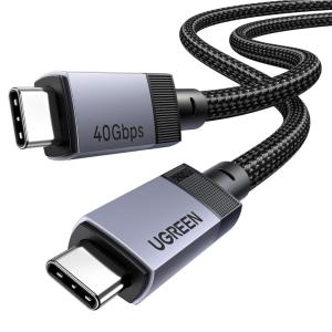 imageUGREEN 240W USB C Cable 40Gbps USB C to USB C Cable USB40 GEN3 8K 60Hz PD 31 Video Cable Compatible with USB C Monitors Hubs Docks MacBook Air iPhone 1716 Pro Max Galaxy S25S25 Ultra 33FT