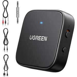 imageUGREEN Bluetooth 52 Transmitter Receiver Dual Pair Wireless Adapter for Airpods Headphones Speakers TV PC MP3 Gym
