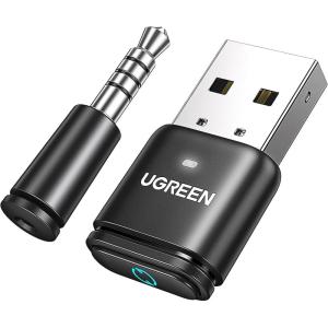 imageUGREEN Bluetooth 53 Adapter for PS4 PS5 USB Audio Transmitter APTX Connecting Bluetooth Headphones to PS5 PS4 Switch PC Wireless Audio Adapter Plug ampamp Play