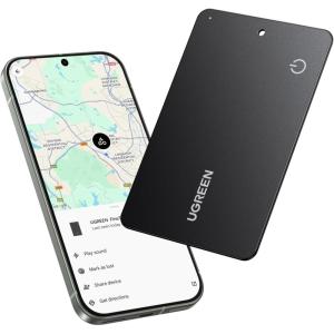 imageUGREEN FineTrack Slim G Smart Bluetooth Tracker Android Only 5 Year Battery Life Google Smart Tracking Tag Work with Find Hub App IP68 Waterproof Wallet Finder for Android 17mm UltraSlim
