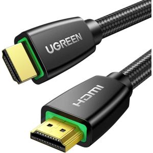 imageUGREEN HDMI Cable 4K Braided High Speed HDMI Cord 18Gbps with Ethernet Support 4K 60HZ Compatible with UHD TV Monitor Computer Xbox Switch 2 360 PS5 PS4 Bluray and More 66FT10FT