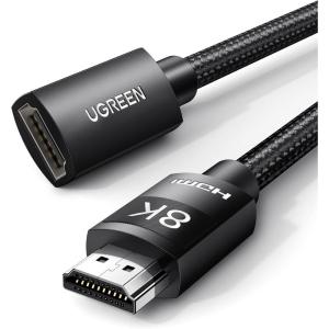 imageUGREEN HDMI Extender 8K 10K HDMI Extension Cable 21 Ultra High Speed Cord 4K Male to Female Adapter Compatible with MacBook Pro 2023PS5Xbox Series XRoku TVUHD TVBluray 15FT66FT